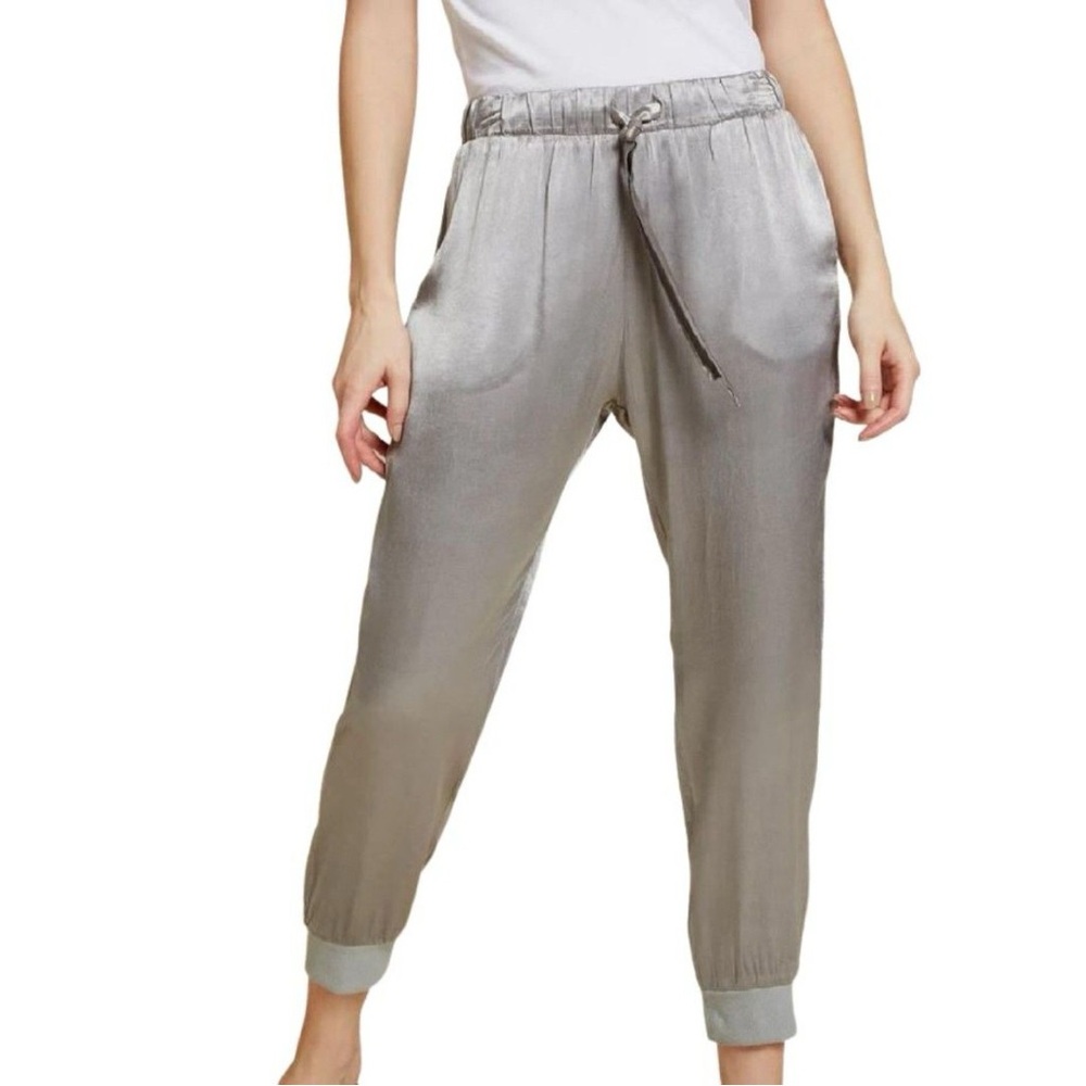 Nation LTD Santa Fe Satin Jogger in Ash Grey